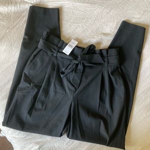 NWT Black Loft Paperbag Pants